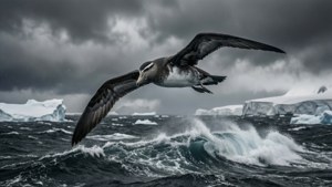 Petrel Over Stormy Seas