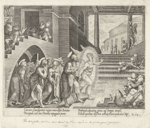 Petrus en de andere apostelen worden door een engel bevrijd uit de gevangenis
