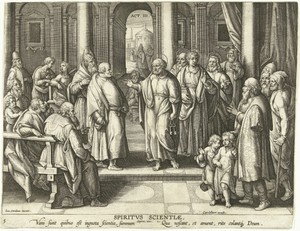 Petrus en Paulus bewijzen de opstanding van Christus: de gave van geleerdheid