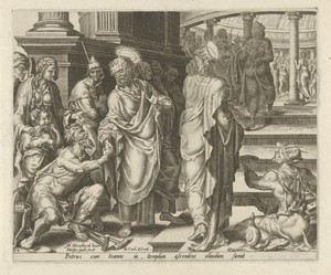 Petrus geneest een verlamde bedelaar