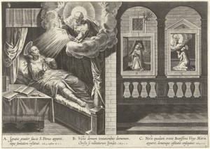 Petrus verschijnt aan Ignatius