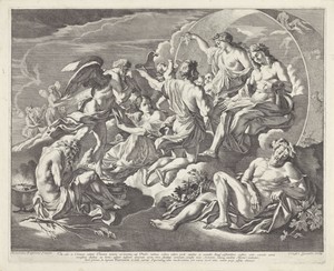 Phaëthon vraagt of hij in de wagen van Apollo mag rijden