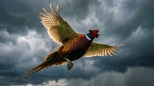 Pheasant in Flight
