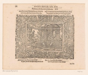 Philemon en Baucis in bomen veranderd