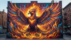 Phoenix Graffiti Mural
