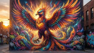 Phoenix Mural Sunset