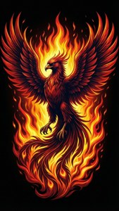 Phoenix Rising Flames