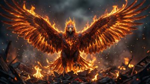 Phoenix Rising from Ashes