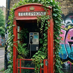 Phone Box Overgrown