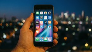 Phone in City Night