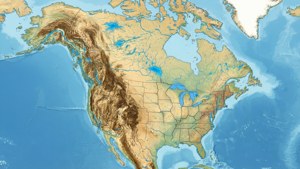 Physical North America Map