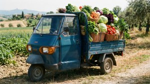 Piaggio Ape in Countryside