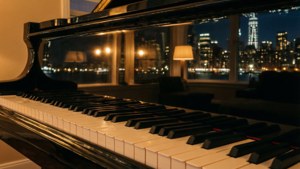 Piano Keys Cityscape
