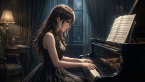 Piano Player Monika