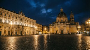 Piazza Plebiscito at Night