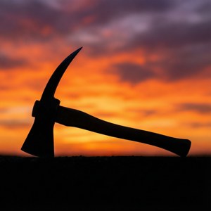 Pickaxe Sunset Silhouette
