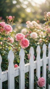Picket Fence Rose Garden