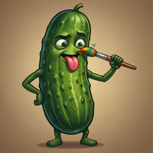 Pickle Painting Itself
