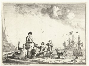 Picknick aan zee