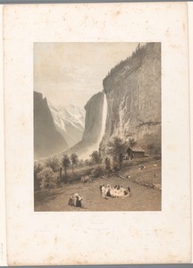Picknick met zicht op de Staubbachwaterval