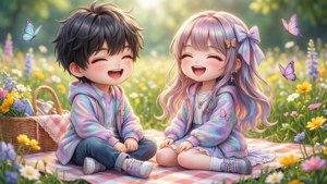 Picnic Date in Flowers