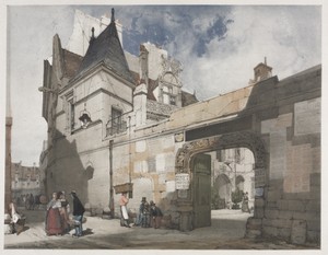 Picturesque Architecture in Paris, Ghent, Antwerp, Rouen:  Hôtel de Cluny, Paris