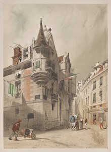 Picturesque Architecture in Paris, Ghent, Antwerp, Rouen:  Hôtel de Sens, Paris