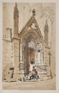 Picturesque Architecture in Paris, Ghent, Antwerp, Rouen:  Porte Rouge, Nôtre Dame, Paris