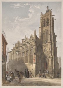 Picturesque Architecture in Paris, Ghent, Antwerp, Rouen:  St. Severin, Paris
