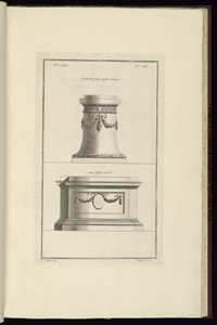 Piedestal pour figure debout [et] pour figure assise