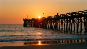Pier Sunset Perspective