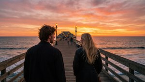 Pier Sunset Walk