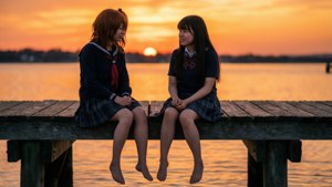 Pier Talk at Sunset