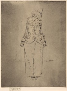 Pierrot en Pied, Portrait of the Lady  A.C.
