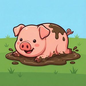 Pig in Mud
