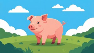 Pig on Sunny Hill