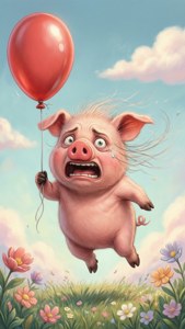 Piglet's Balloon Flight