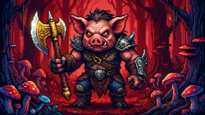 Piglin with Golden Axe