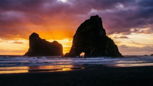 Piha Beach Sunset
