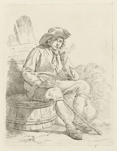 Pijprokende boer