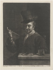Pijprokende man