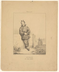 Pijprokende visser te Scheveningen