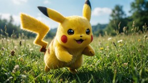 Pikachu in the Meadow