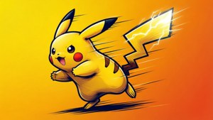 Pikachu Running Vector
