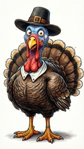 Pilgrim Turkey Cartoon
