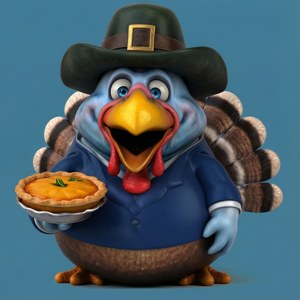 Pilgrim Turkey with Pie