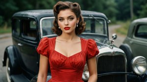 Pin-up Retro Red