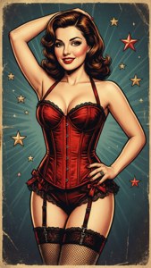 Pin-up Stripper Glamour
