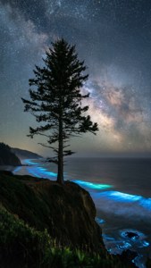 Pine Cliff Night