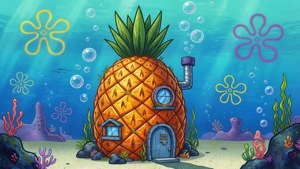 Pineapple House Vector